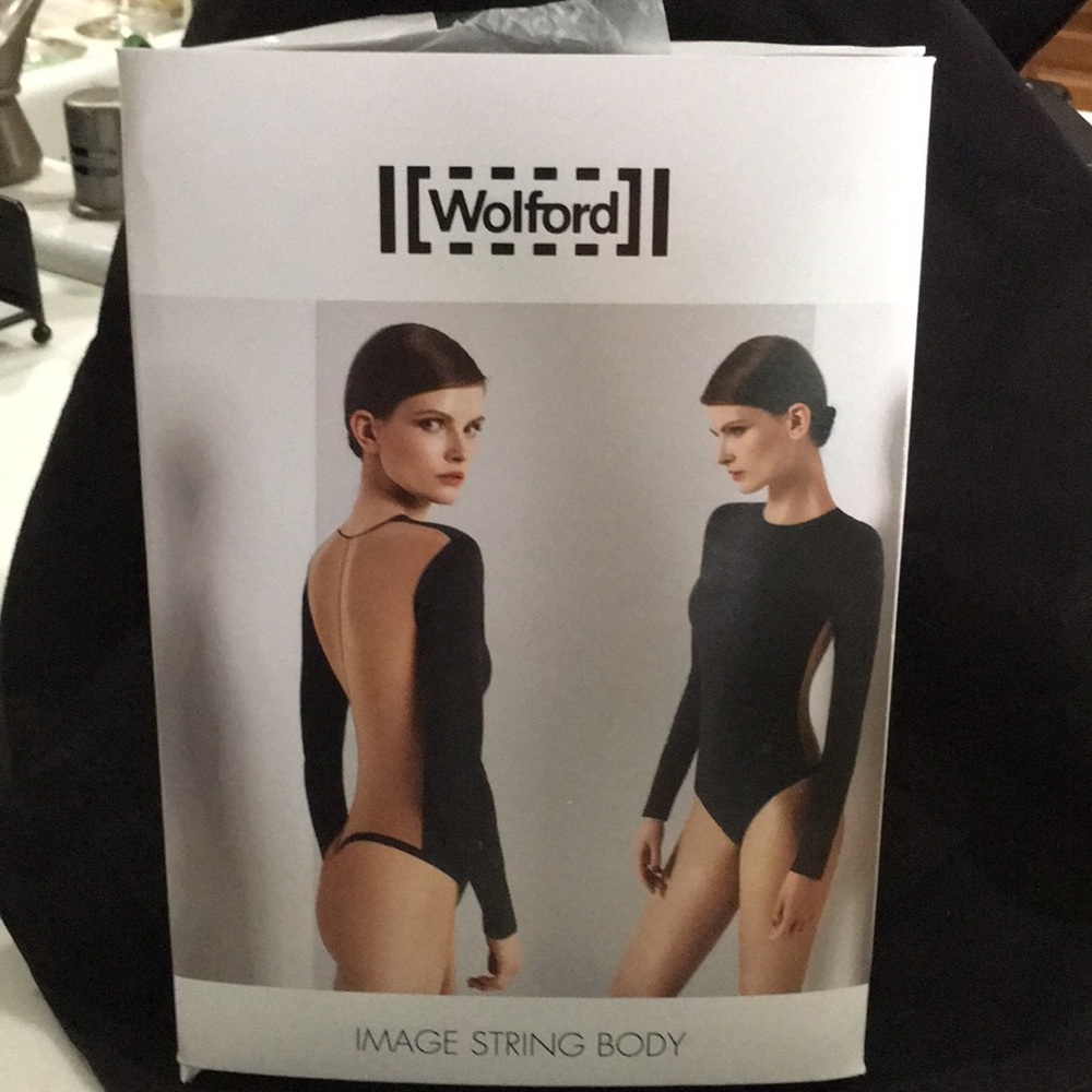 Wolford Image String Bodysuit - Medium Black